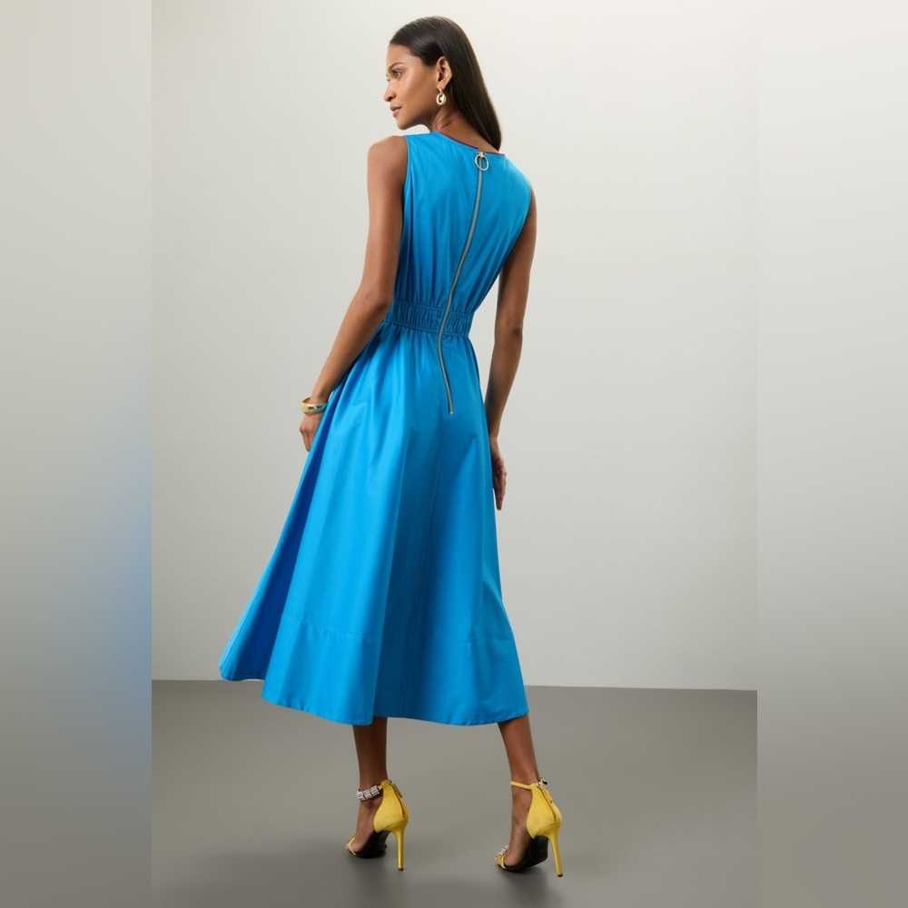 Roksanda Collective Blue Midi Dress Size 4 - read description - Picture 2 of 9